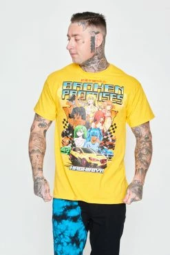 BROKEN PROMISES Shirts Street Racers S/S Gold