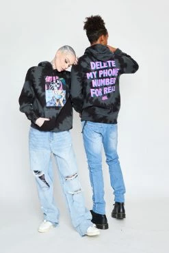 CASH Hoodies Delete My Number Spiral Dye Hoodie