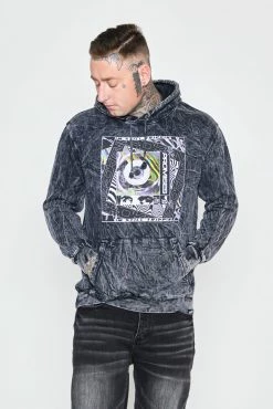 CASH Paranoia Acid Washed Hoodie Hoodies