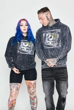 CASH Paranoia Acid Washed Hoodie Hoodies