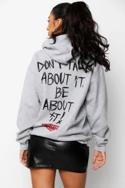 CASH Batwing Hoodie Heather Grey Hoodies