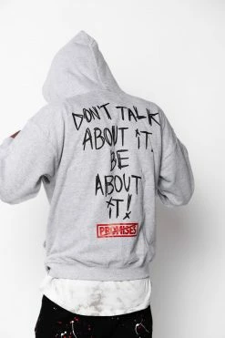 CASH Batwing Hoodie Heather Grey Hoodies