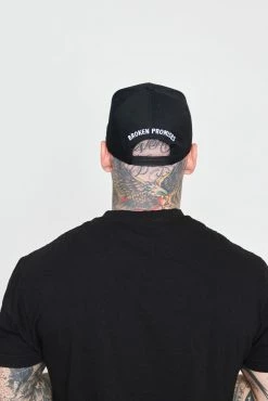 BROKEN PROMISES Graveyard Snapback Black