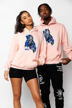 CASH Softly Dyed Hoodie Pink Hoodies 36 CASH Softly Dyed Hoodie Pink Hoodies