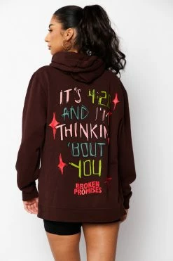 CASH Thinking Bout You Hoodie Chocolate Hoodies