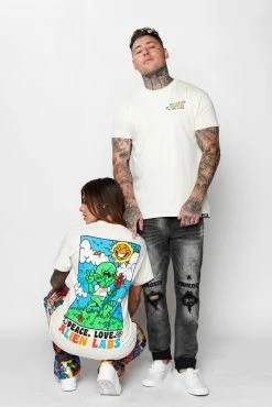 CASH Shirts BP X Alienlabs Peace And Love Tee Natural