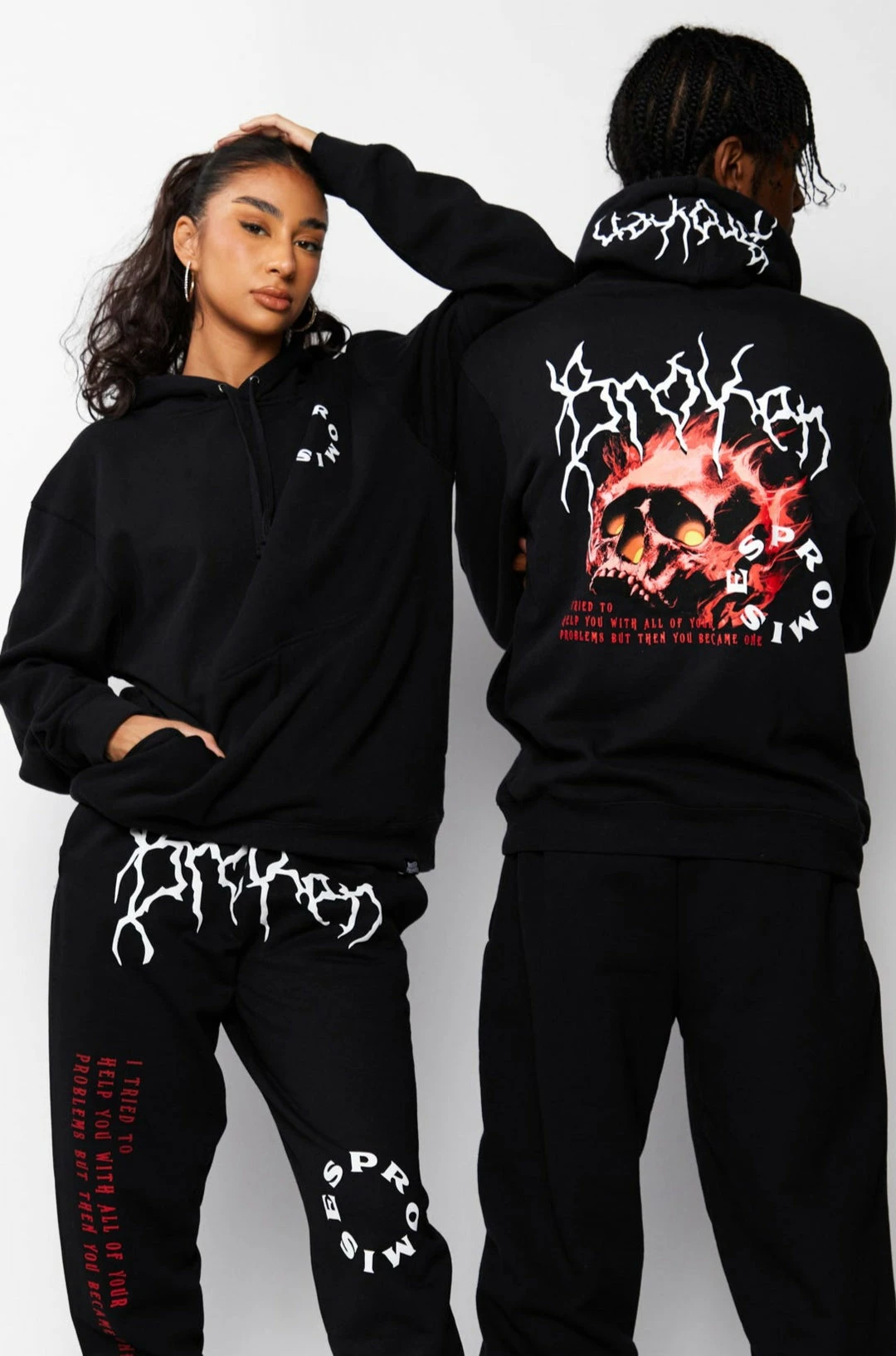 CASH Problems Hoodie Black/Red Hoodies 3 CASH Problems Hoodie Black/Red Hoodies