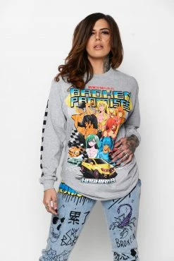 CASH Shirts Street Racers L/S Heather Grey