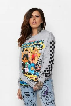 CASH Shirts Street Racers L/S Heather Grey