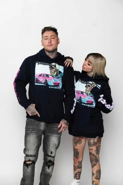 CASH Hoodies Power Slide Hoodie Navy