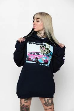 CASH Hoodies Power Slide Hoodie Navy