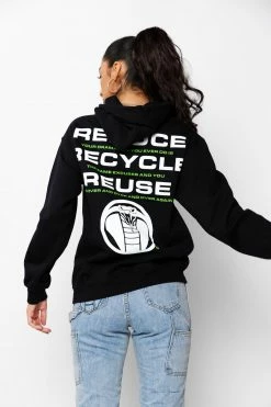 BROKEN PROMISES Hoodies Recycle Hoodie Black