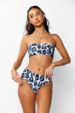 BROKEN PROMISES Reaper Guide Bandeau Bikini Top Blue Sets 17 BROKEN PROMISES Reaper Guide Bandeau Bikini Top Blue Sets