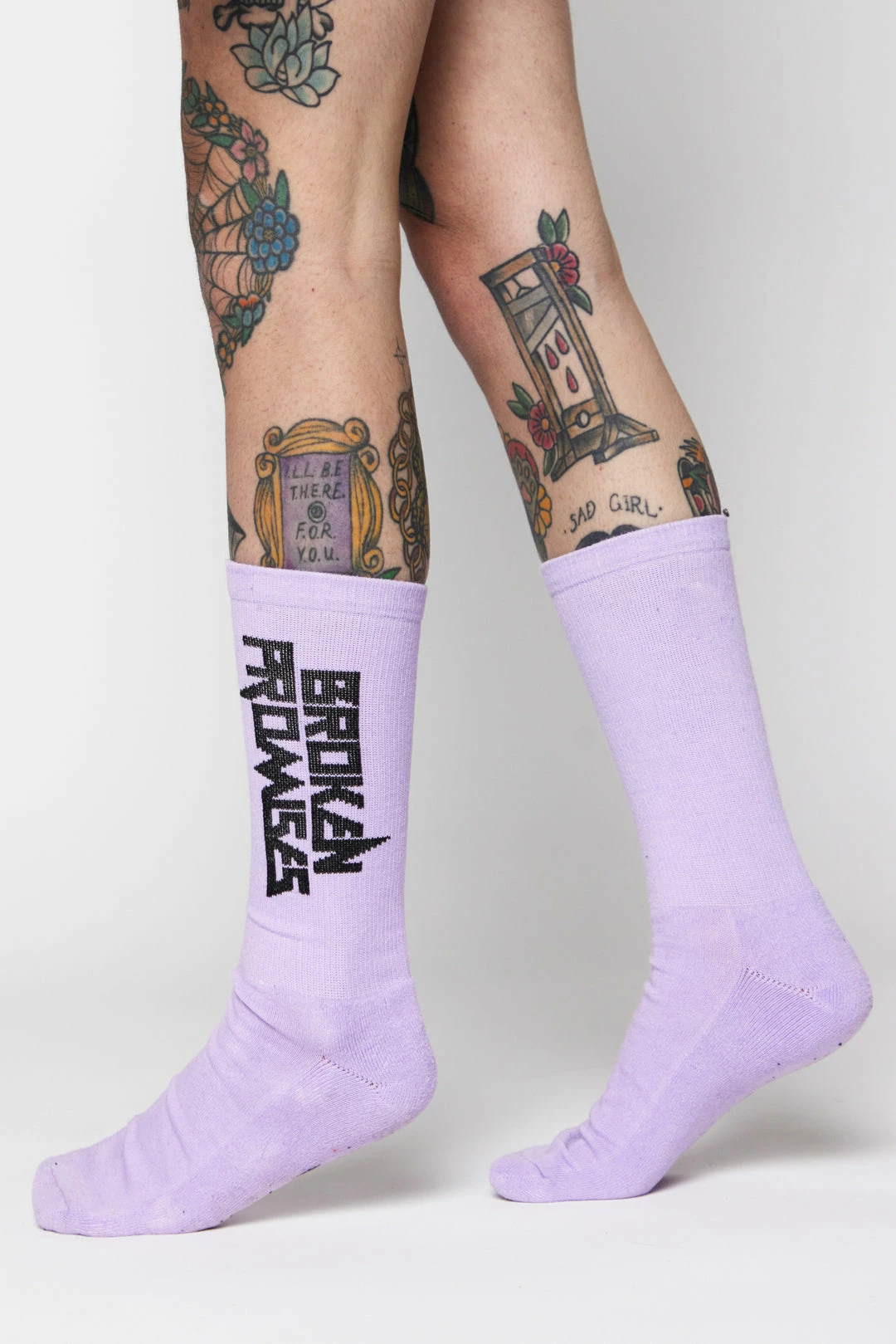 BROKEN PROMISES Planetary Socks Light Purple 4 BROKEN PROMISES Planetary Socks Light Purple
