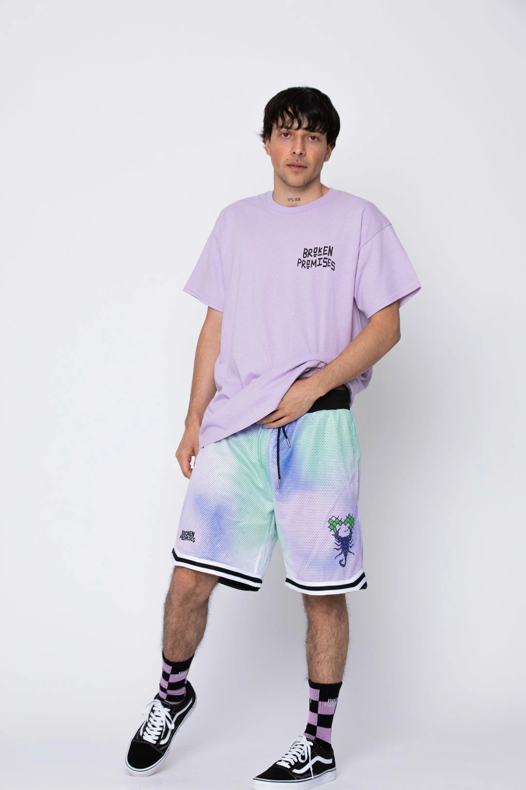 BROKEN PROMISES Unsaid Tie Dye Shorts 10 BROKEN PROMISES Unsaid Tie Dye Shorts