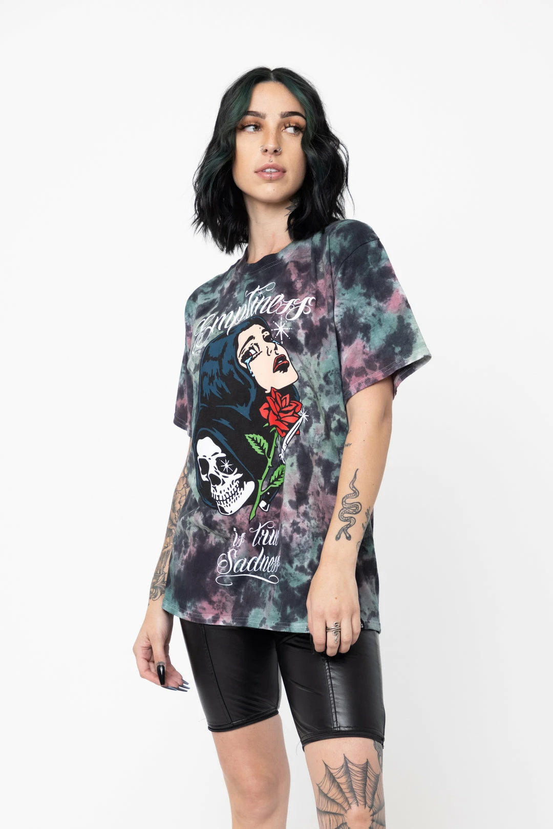 BROKEN PROMISES Shirts True Sadness Green Tie Dye Tee 8 BROKEN PROMISES Shirts True Sadness Green Tie Dye Tee