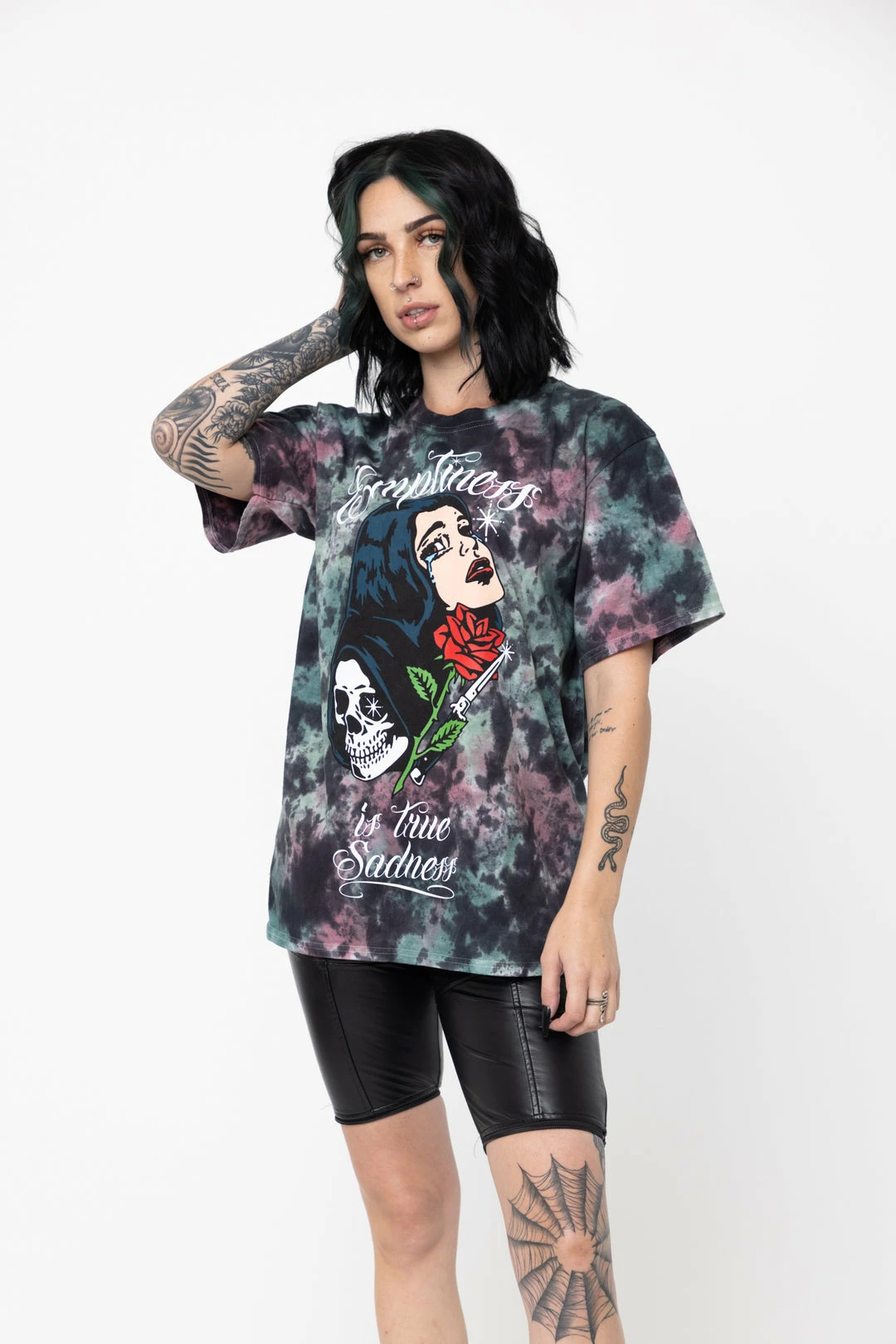 BROKEN PROMISES Shirts True Sadness Green Tie Dye Tee 6 BROKEN PROMISES Shirts True Sadness Green Tie Dye Tee