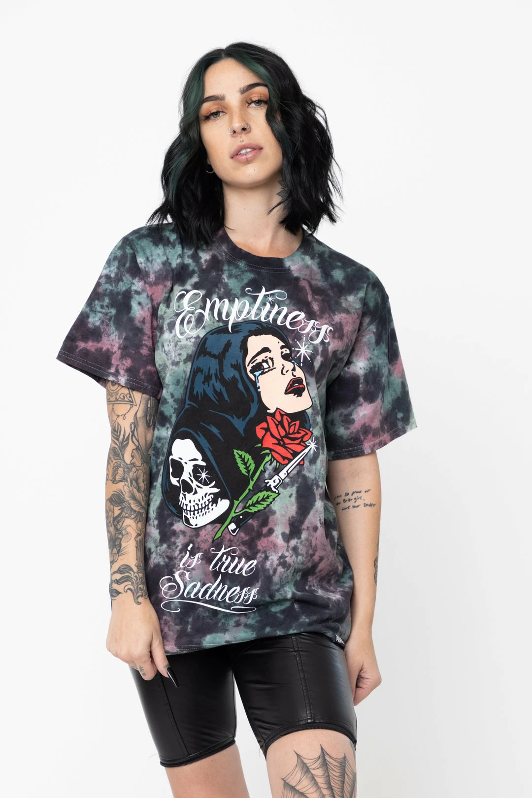 BROKEN PROMISES Shirts True Sadness Green Tie Dye Tee 5 BROKEN PROMISES Shirts True Sadness Green Tie Dye Tee