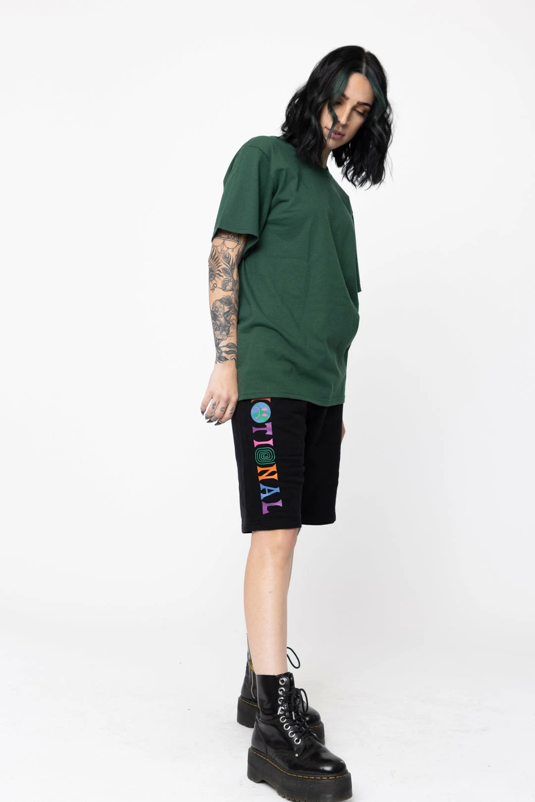 BROKEN PROMISES Emotional Fleece Shorts Black Bottoms 7 BROKEN PROMISES Emotional Fleece Shorts Black Bottoms