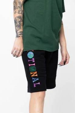 BROKEN PROMISES Emotional Fleece Shorts Black Bottoms 10 BROKEN PROMISES Emotional Fleece Shorts Black Bottoms