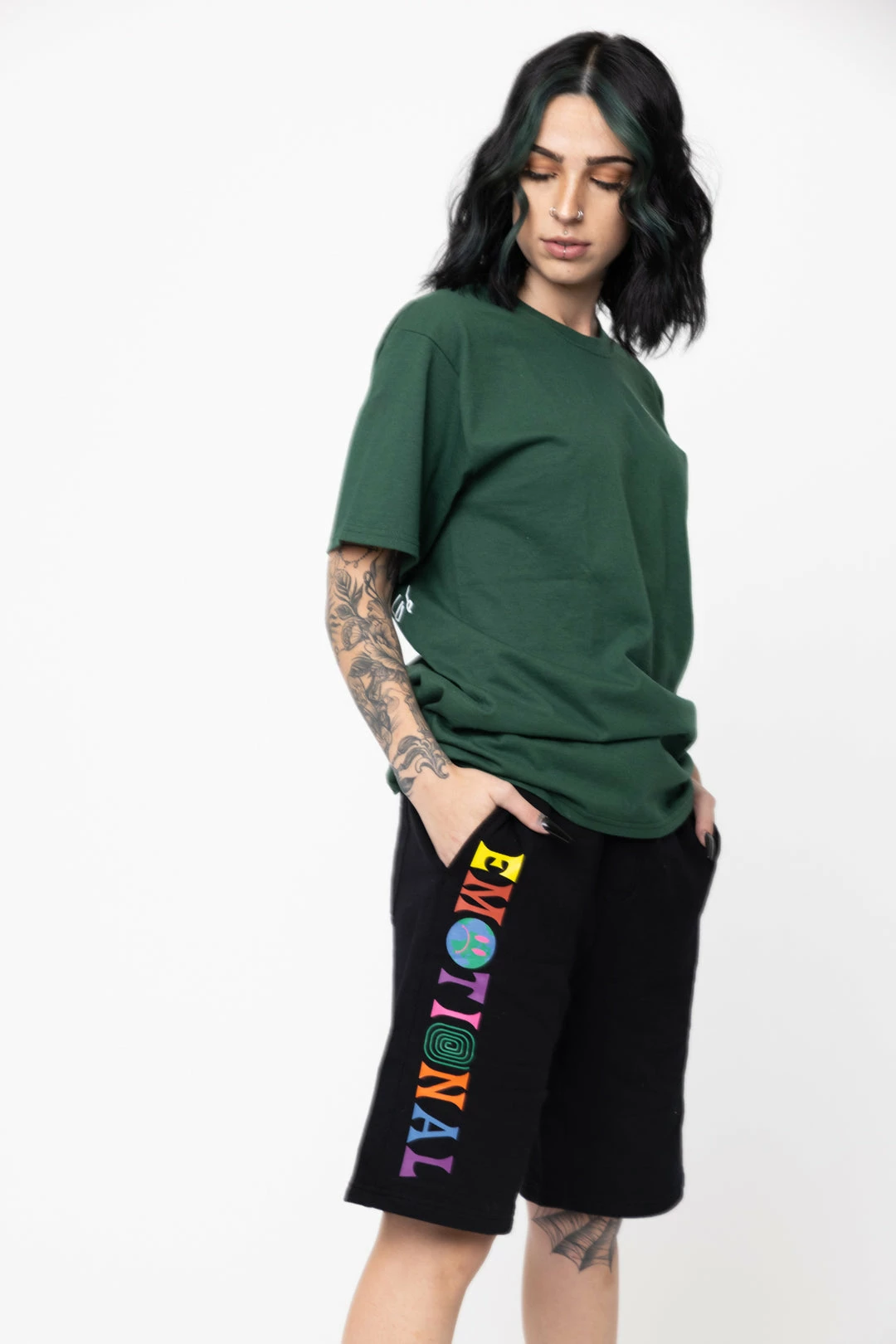 BROKEN PROMISES Emotional Fleece Shorts Black Bottoms 5 BROKEN PROMISES Emotional Fleece Shorts Black Bottoms