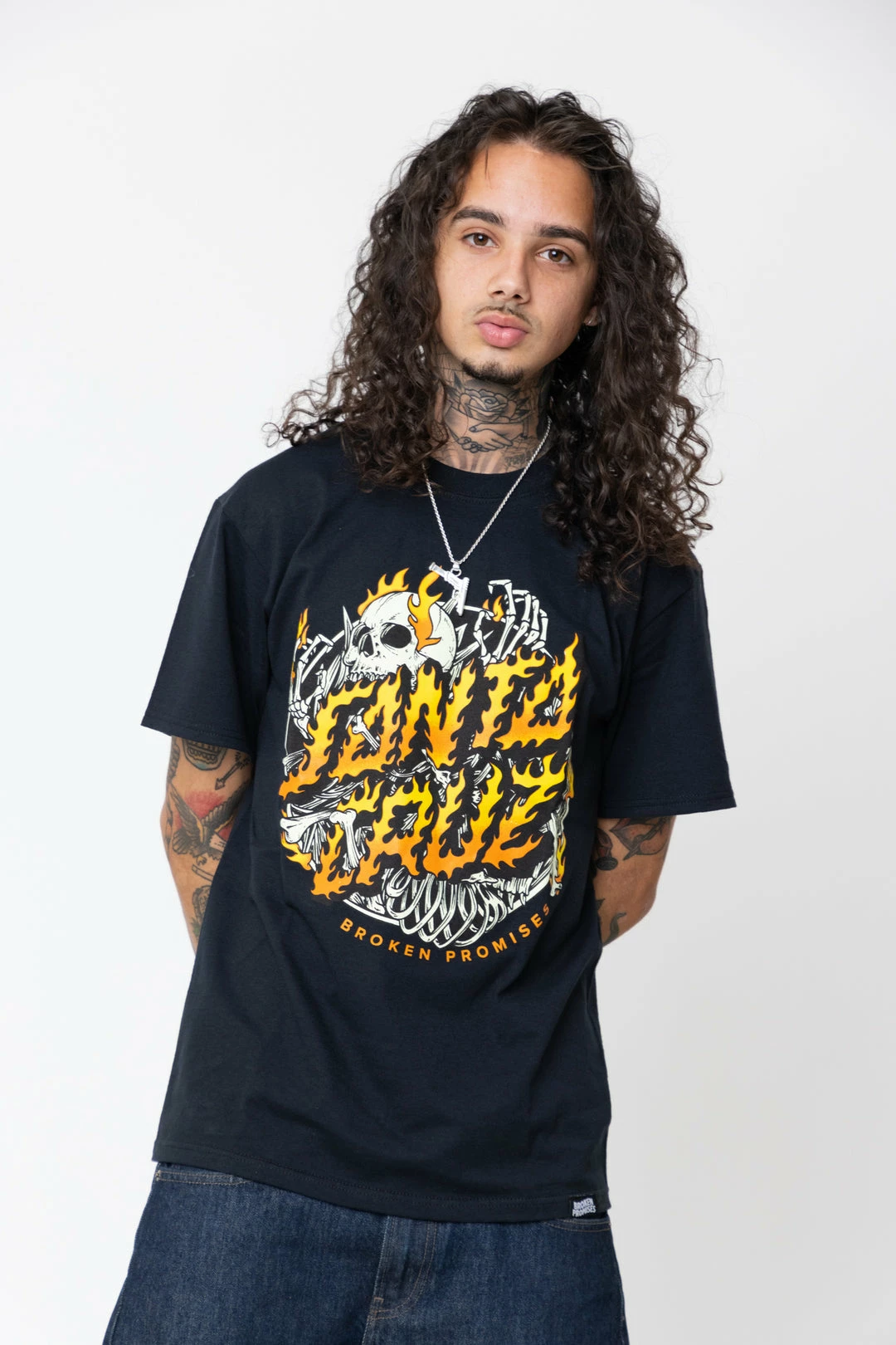 BROKEN PROMISES BP X SC Boneyard Tee Black 6 BROKEN PROMISES BP X SC Boneyard Tee Black