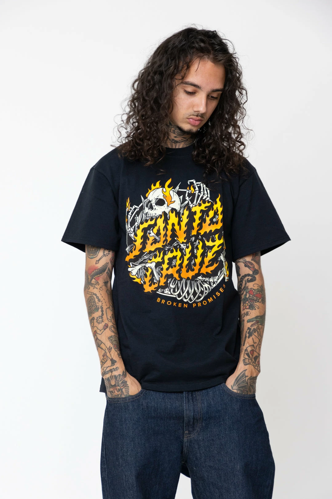 BROKEN PROMISES BP X SC Boneyard Tee Black 8 BROKEN PROMISES BP X SC Boneyard Tee Black