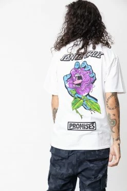 BROKEN PROMISES BP X SC Screaming Thornless S/S Tee White