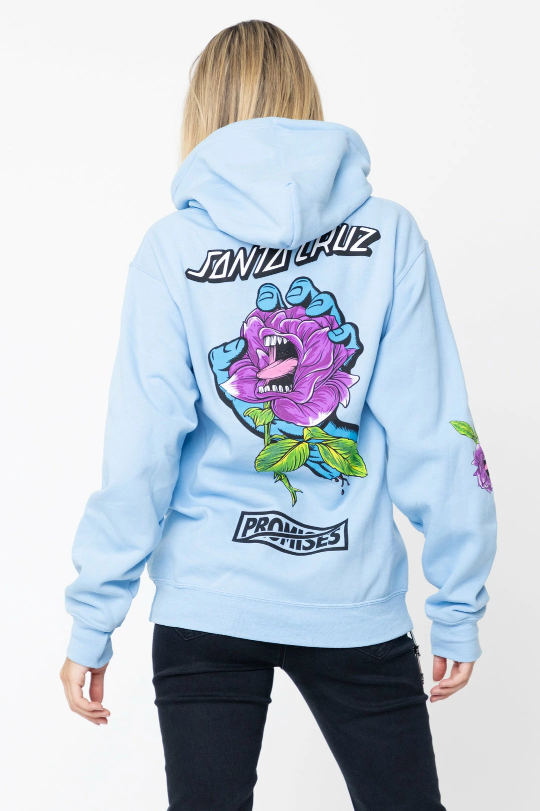 BROKEN PROMISES Hoodies BP X SC Screaming Thornless Hoodie Light Blue 3 BROKEN PROMISES Hoodies BP X SC Screaming Thornless Hoodie Light Blue