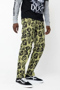 BROKEN PROMISES Reaper Guide Chino Pants Moss Green