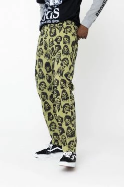 BROKEN PROMISES Reaper Guide Chino Pants Moss Green