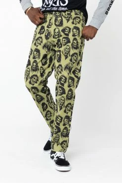 BROKEN PROMISES Reaper Guide Chino Pants Moss Green