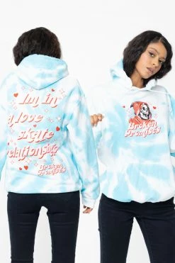 BROKEN PROMISES Love Skate Tie Dye Hoodie