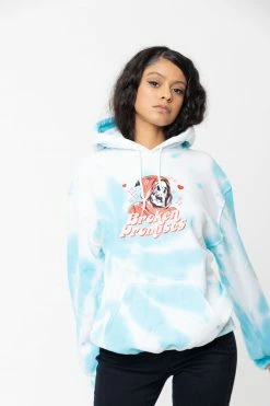 BROKEN PROMISES Love Skate Tie Dye Hoodie