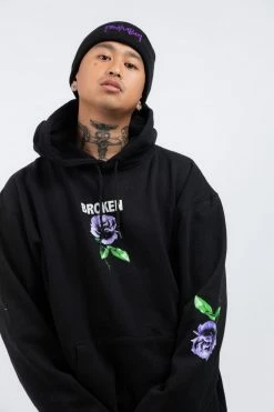 BROKEN PROMISES Hoodies Thornless Black Hoodie