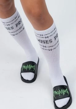 BROKEN PROMISES Accessories Graveyard Slides Blk/Green