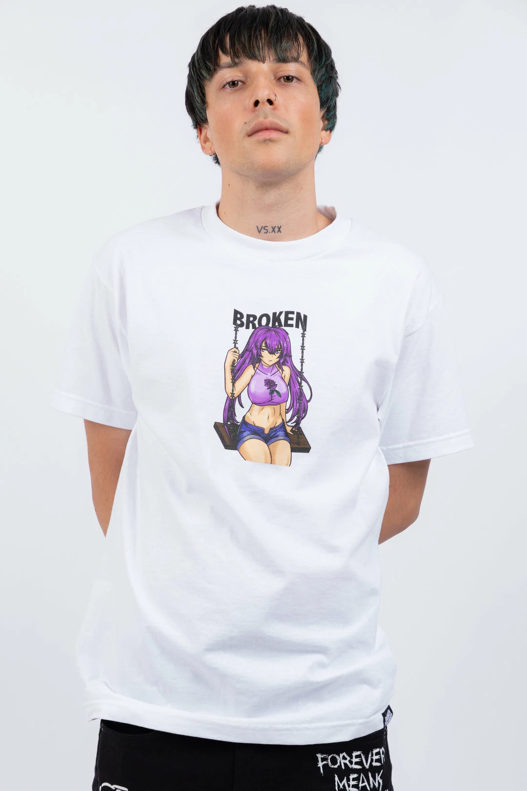 BROKEN PROMISES Broken Girl Tee White Shirts 3 BROKEN PROMISES Broken Girl Tee White Shirts