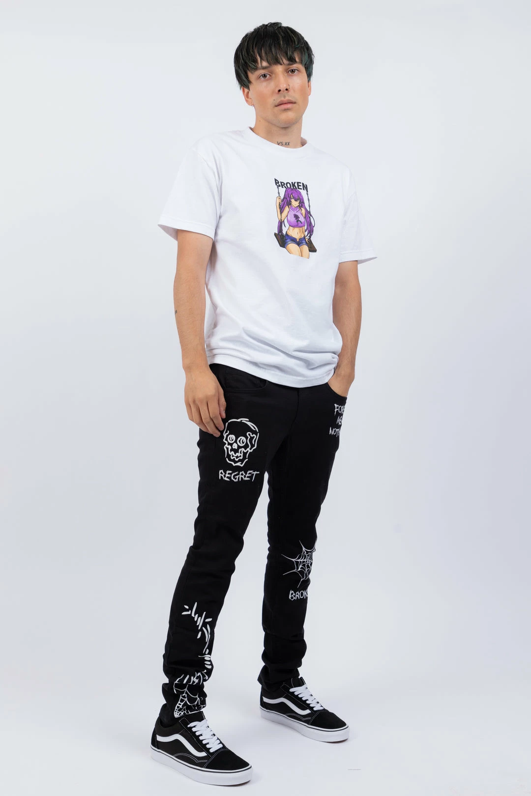 BROKEN PROMISES Broken Girl Tee White Shirts 6 BROKEN PROMISES Broken Girl Tee White Shirts