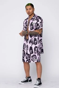 BROKEN PROMISES Bottoms Reaper Guide Shorts Pink