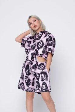 BROKEN PROMISES Bottoms Reaper Guide Shorts Pink