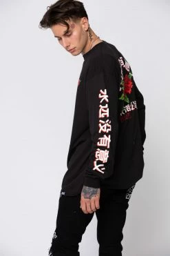BROKEN PROMISES Forever Kanji L/S Black Shirts