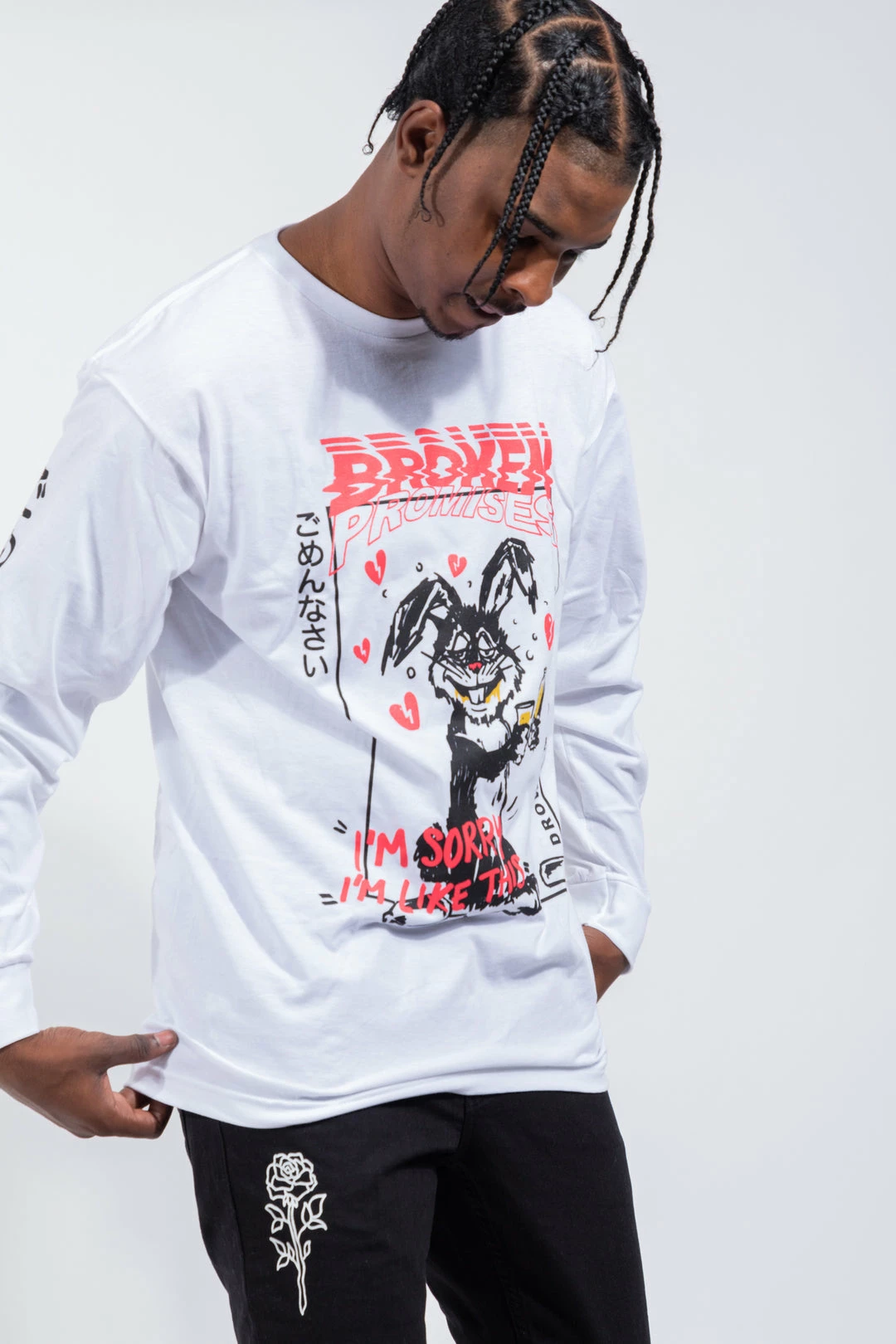 BROKEN PROMISES Shirts Drown My Sorrows L/S White 7 BROKEN PROMISES Shirts Drown My Sorrows L/S White