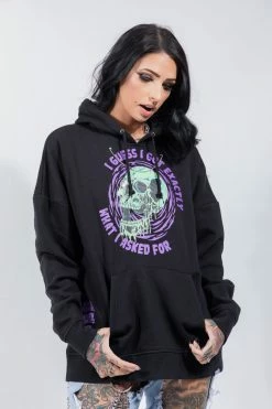 BROKEN PROMISES Jinxed Chain Hoodie Black