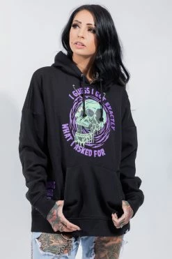 BROKEN PROMISES Jinxed Chain Hoodie Black