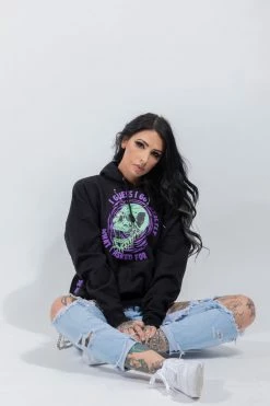 BROKEN PROMISES Jinxed Chain Hoodie Black