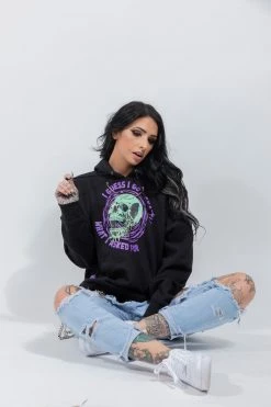 BROKEN PROMISES Jinxed Chain Hoodie Black