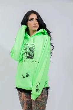 BROKEN PROMISES Easy Come Easy Go Hoodie Neon Grn