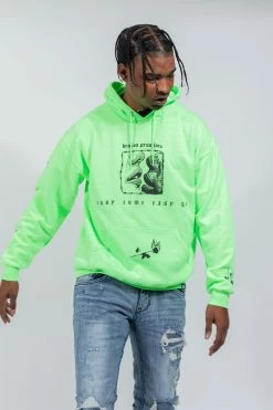 BROKEN PROMISES Easy Come Easy Go Hoodie Neon Grn