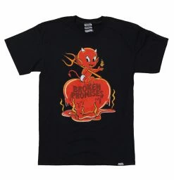 BROKEN PROMISES Burn Me SST Black - BP X Hot Stuff Shirts