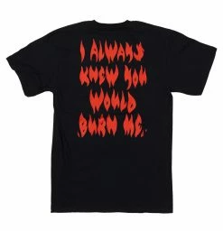 BROKEN PROMISES Burn Me SST Black - BP X Hot Stuff Shirts